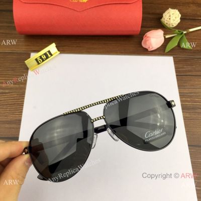 2019 Copy Cartier All Black Sunglasses - Polarized Sunglasses - New Style